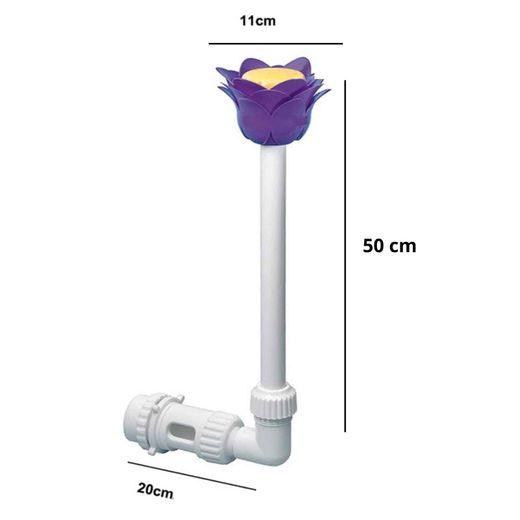 Brunnen für Pool Kokido Flor mit Wasserfall-Effekt und drehbarem Strahler