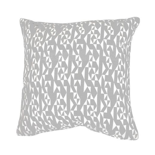 Copri-cuscino, 45 x 45 cm, con stampa geometrica grigio/crema | Collezione Breda