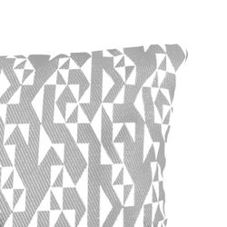 Copri-cuscino, 45 x 45 cm, con stampa geometrica grigio/crema | Collezione Breda