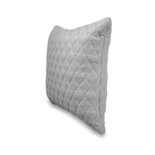 Copri-cuscino, 45 x 45 cm, tessuto imbottito grigio chiaro | Collezione Bonn