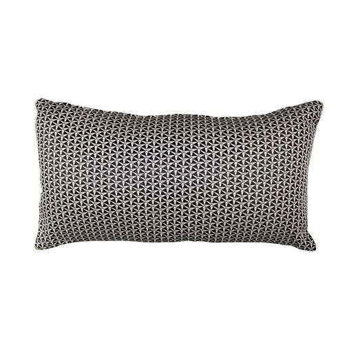 Copri-cuscino, 55 x 30 cm, con stampa geometrica beige/nera | Collezione Breda