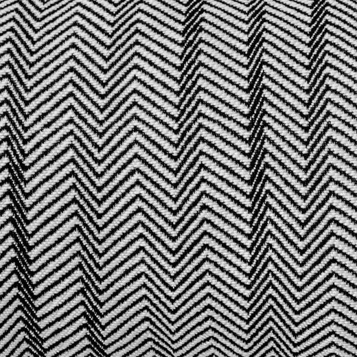 Copri-cuscino, 55 x 30 cm, con stampa a zig-zag nero/bianco | Collezione Breda