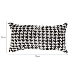 Copriviso, 55 x 30 cm, con stampa a pata de gallo nero/bianco | Collezione Ribe
