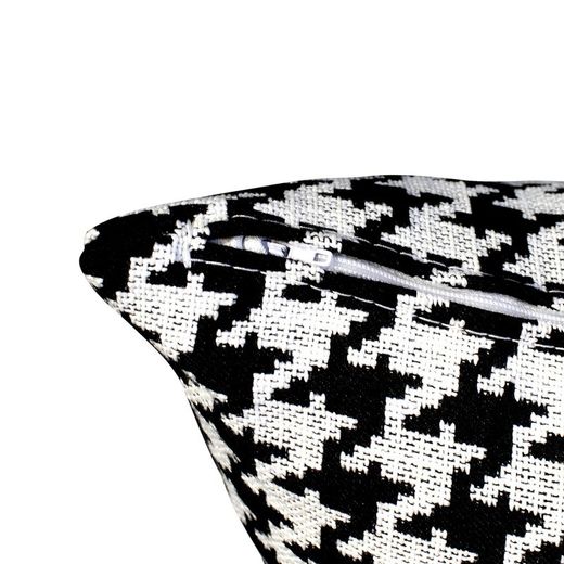 Copriviso, 55 x 30 cm, con stampa a pata de gallo nero/bianco | Collezione Ribe