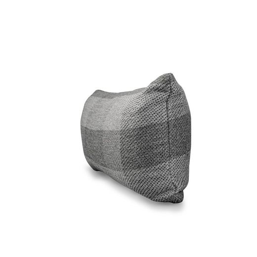 Copri-cuscino, 55 x 30 cm, con motivo a quadretti grigio | Collezione Vik