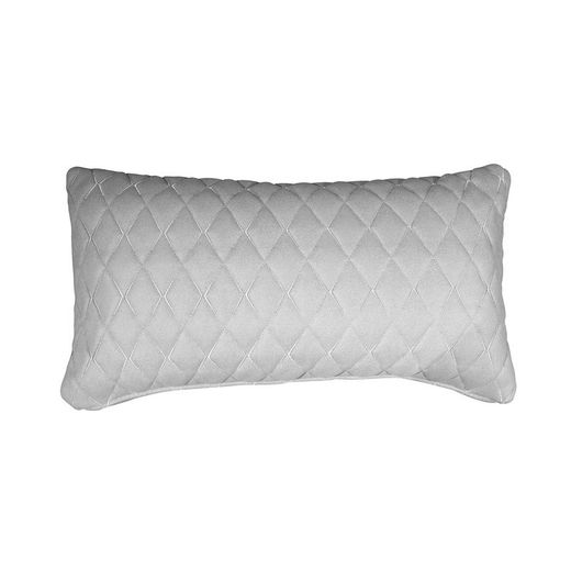 Copri-cuscino, 55 x 30 cm, in tessuto imbottito grigio chiaro | Collezione Bonn