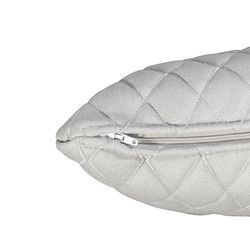 Copri-cuscino, 55 x 30 cm, in tessuto imbottito grigio chiaro | Collezione Bonn