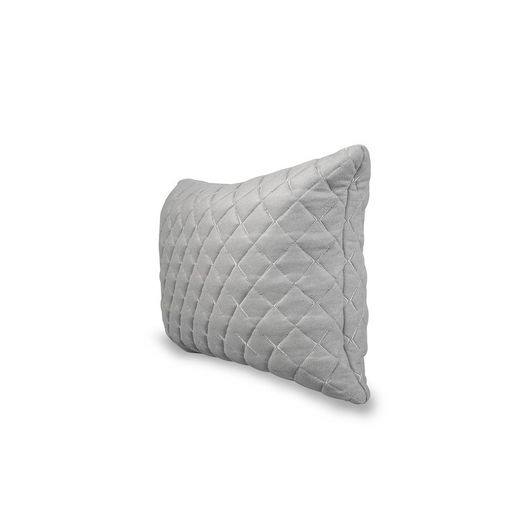 Copri-cuscino, 55 x 30 cm, in tessuto imbottito grigio chiaro | Collezione Bonn
