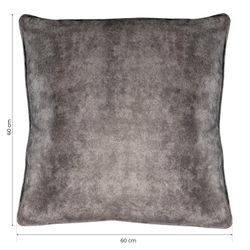Copri-cuscino, 60 x 60 cm, marrone grigio | Collezione Tromso