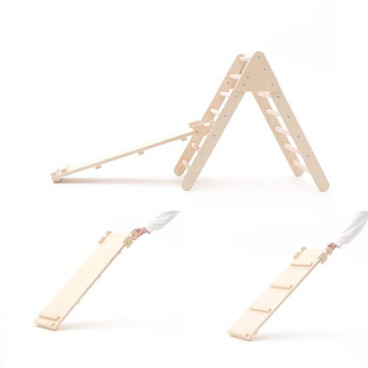 Gimnasio infantil Montessori, 66 x 84,5 x 73,2 cm, de madera en natural | Colección Climb