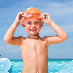 Bonnet de Bain Enfant Bestway Disney Nemo en Plastique, Taille Unique