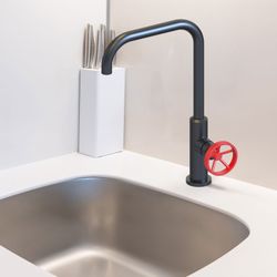 Grifo de Cocina K2O Delta, Monomando con Caño Giratorio y Aireador