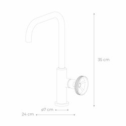 Grifo de Cocina K2O Delta, Monomando con Caño Giratorio y Aireador