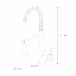 Grifo de Cocina K2O Dock, Caño Giratorio 360° y Extraíble, Monomando