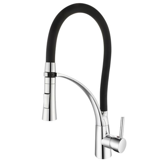 Grifo de Cocina K2O Splash con Caño Giratorio y Extraíble, Monomando, Aireador