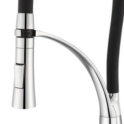 Grifo de Cocina K2O Splash con Caño Giratorio y Extraíble, Monomando, Aireador