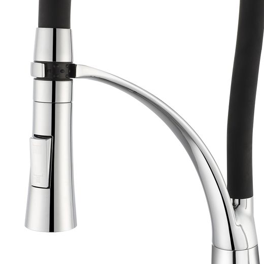 Grifo de Cocina K2O Splash con Caño Giratorio y Extraíble, Monomando, Aireador