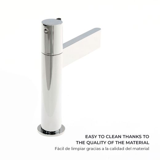 Grifo de lavabo K2O Zenit monomando cromado con aireador y cartucho cerámico