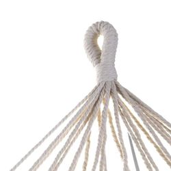 Hamaca con flecos, 200 x 100 x 28 cm, de algodón en azul | Colección Sea Side