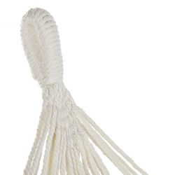 Hamaca con flecos, 200 x 130 x 60 cm, de algodón en beige | Colección Sea Side