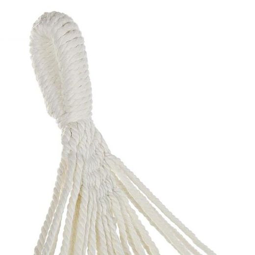 Hamaca con flecos, 200 x 130 x 60 cm, de algodón en beige | Colección Sea Side