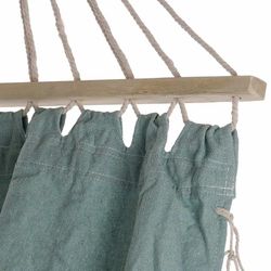 Hamaca con flecos, 274 x 80 x 28 cm, de algodón en turquesa | Colección Sea Side