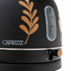 Hervidor eléctrico, 25 x 21 x 27,5 cm, de acero inoxidable y polipropileno en negro | Colección Nara