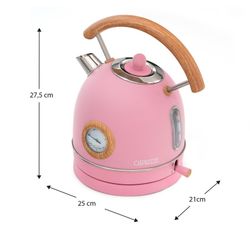 Bollitore elettrico, 25 x 21 x 27,5 cm, in acciaio inossidabile e polipropilene rosa | Collezione Nara