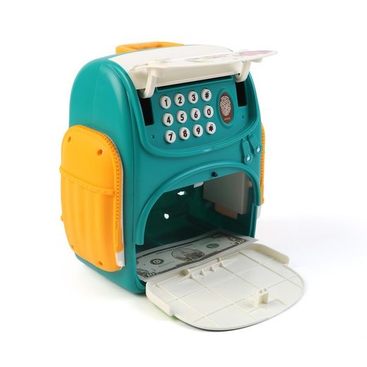 Cassaforte per bambini, 18 x 10 x 20 cm, in polietilene multicolore | Collezione Money Safe