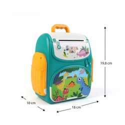Cassaforte per bambini, 18 x 10 x 20 cm, in polietilene multicolore | Collezione Money Safe