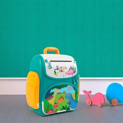 Cassaforte per bambini, 18 x 10 x 20 cm, in polietilene multicolore | Collezione Money Safe