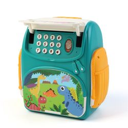 Hucha infantil, 18 x 10 x 20 cm, de polietileno en multicolor | Colección Money Safe