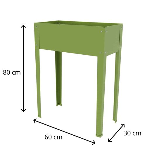 Huerto Urbano Gardiun Nature Grove II en Metal 60x30x80 cm, Color Verde, Capacidad 36 Litros – Jardín Vertical para Interior y Exterior