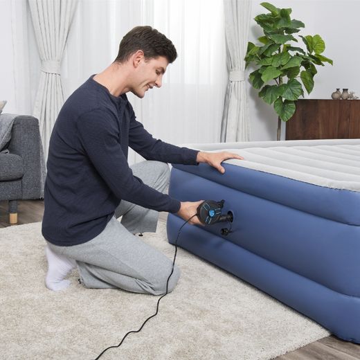 Inflador Eléctrico Portátil AC Power Grip Bestway 3 Adaptadores Válvulas