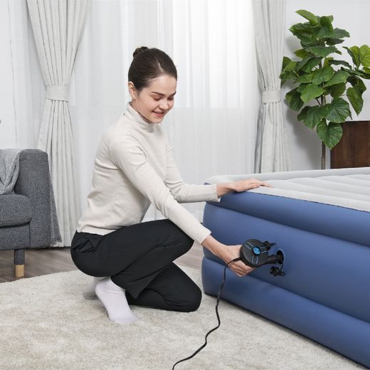 Inflador Eléctrico Portátil DC Power Touch Bestway 3 Adaptadores Válvulas Toma 12V
