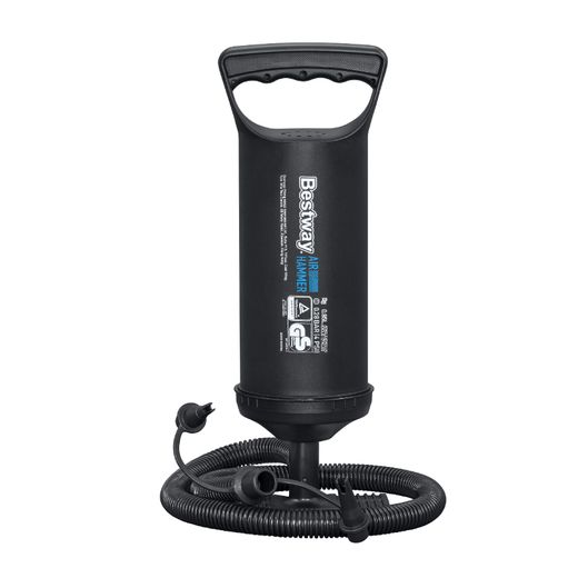 Pompa Manuale Bestway Air Hammer 30 cm con Tubo Flessibile 80 cm e 3 Adattatori
