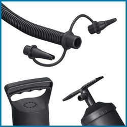 Pompa Manuale Bestway Air Hammer 30 cm con Tubo Flessibile 80 cm e 3 Adattatori