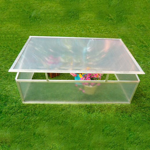 Invernadero Gardiun Jaca I 108x56x40 cm - 1 Agua - Policarbonato Transparente - Protección para Plantas y Cultivos en Exterior