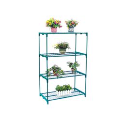 Invernadero Gardiun Leaf II de PVC y Acero con 4 Estantes, 69x49x160 cm, Color Verde, con Puerta de Cremallera – Ideal para Cultivo en Interior y Exterior
