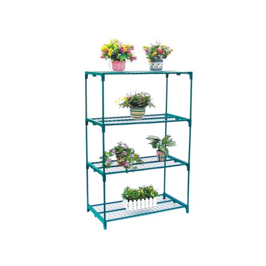 Invernadero Gardiun Leaf II de PVC y Acero con 4 Estantes, 69x49x160 cm, Color Verde, con Puerta de Cremallera – Ideal para Cultivo en Interior y Exterior