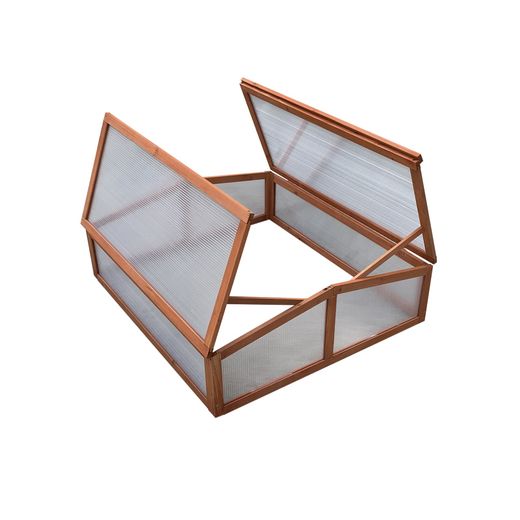 Invernadero Gardiun Wooden II 90x82x32 cm en Madera y Policarbonato - Jardín Interior Resistente y Estético