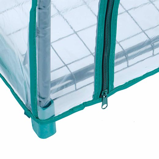 Invernadero PVC Gardiun Leaf I 49x69x125 cm con Recubrimiento de Polietileno, 3 Estantes y Suelo - Ideal para Cultivo Interior y Exterior