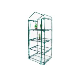 Invernadero PVC Gardiun Leaf II 49x69x160 cm con 4 Estantes - Jardinería Interior y Cultivo en Casa