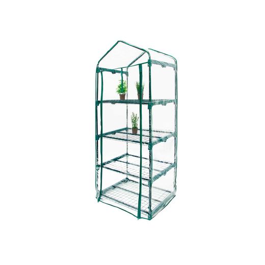 Invernadero PVC Gardiun Leaf II 49x69x160 cm con 4 Estantes - Jardinería Interior y Cultivo en Casa