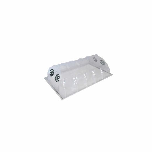 Invernadero Túnel Gardiun Floriana con Ventilación Doble 115x70x35 cm – Cultivo Protegido para Plantas y Flores