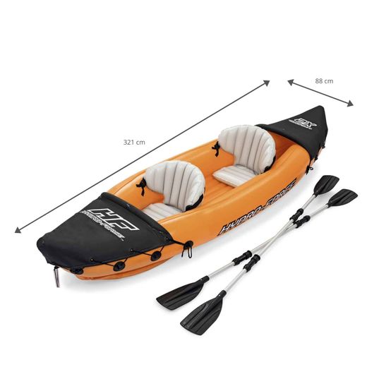 Kayak gonflable Bestway Hydro-Force Lite-Rapid 321x88x42 cm pour 2 personnes