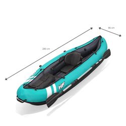 Kayak Gonflable Bestway Hydro-Force Ventura 280x86 cm 1 Personne avec Pompe et Pagaie