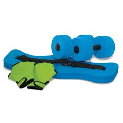 Kit Aqua Fitness Kokido: EVA-Gürtel, Neopren-Handschuhe und Hanteln