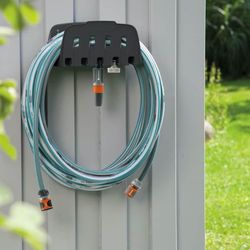 Kit Manguera Jardín Gardena Classic 20 m con Soporte y Lanza Ajustable