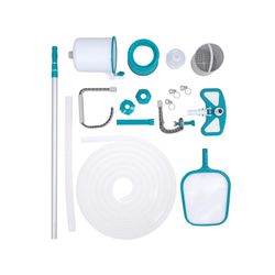 Kit de Maintenance Deluxe AquaClean Bestway pour Piscines avec Perche et Nettoyeur de Fond